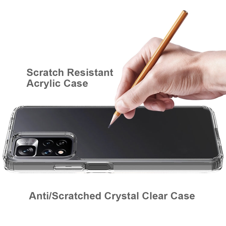 For Xiaomi Redmi Note 11 Pro+ 5G Scratchproof TPU + Acrylic Protective Phone Case