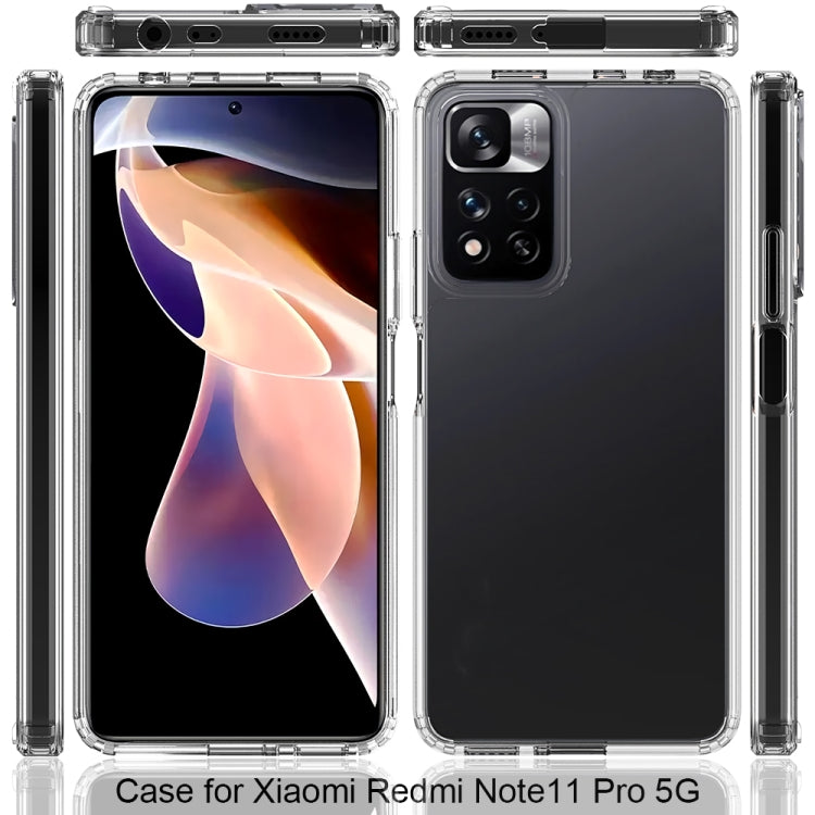 For Xiaomi Redmi Note 11 Pro+ 5G Scratchproof TPU + Acrylic Protective Phone Case