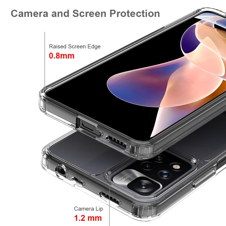 For Xiaomi Redmi Note 11 Pro+ 5G Scratchproof TPU + Acrylic Protective Phone Case
