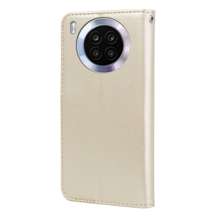 For Huawei nova 8i Rose Embossed Leather Phone Case