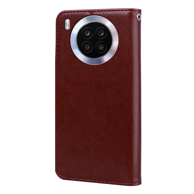 For Huawei nova 8i Rose Embossed Leather Phone Case