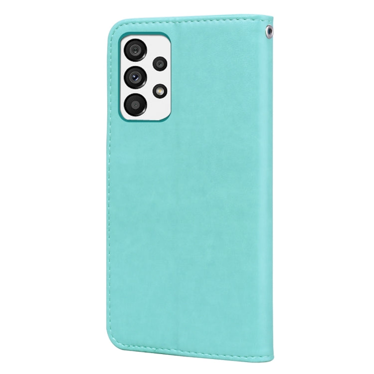 For Samsung Galaxy A23 Rose Embossed Leather Phone Case