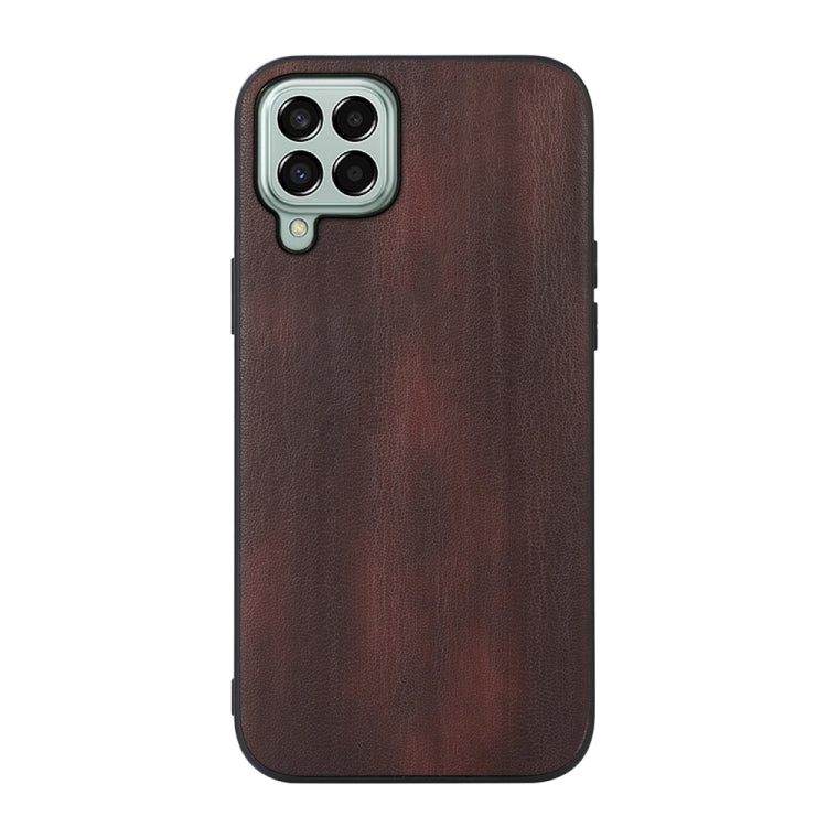 For Samsung Galaxy M33 5G Yellow Cow Texture PU Phone Case