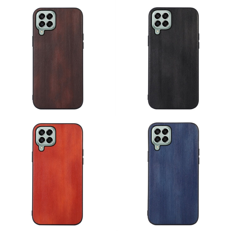 For Samsung Galaxy M33 5G Yellow Cow Texture PU Phone Case