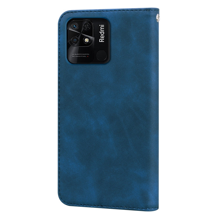 For Xiaomi Redmi 10C Frosted Business Magnetic Flip Leather Phone Case