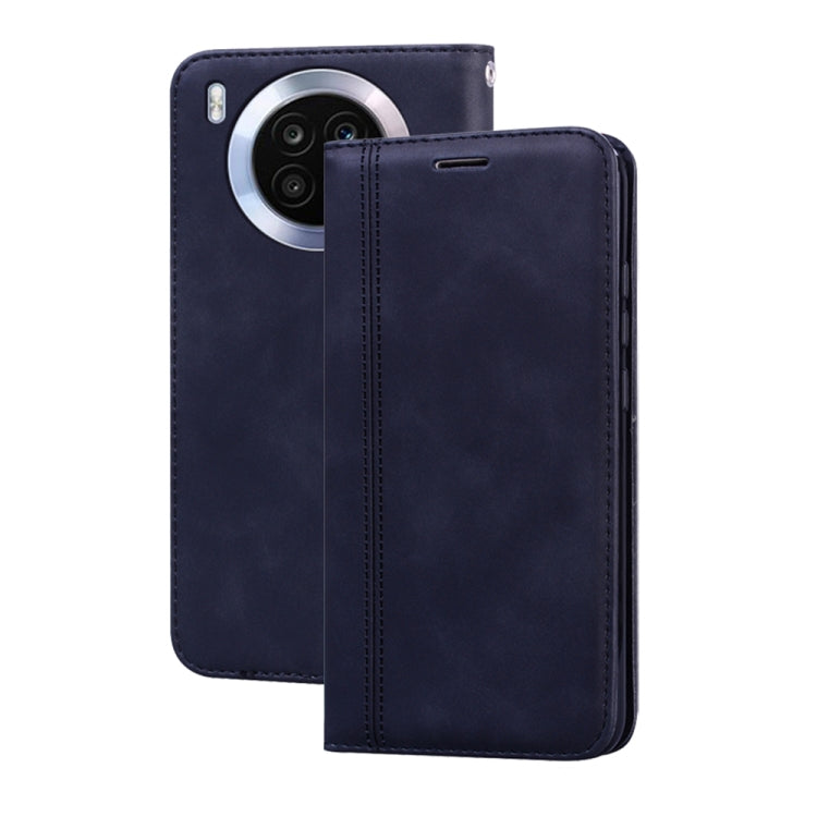 For Huawei nova 8i Frosted Business Magnetic Flip Leather Phone Case