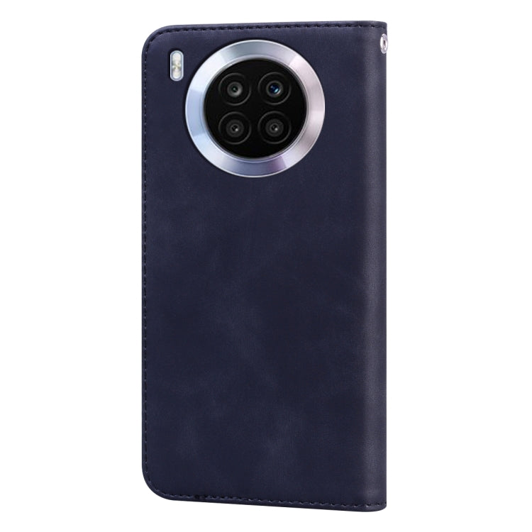 For Huawei nova 8i Frosted Business Magnetic Flip Leather Phone Case