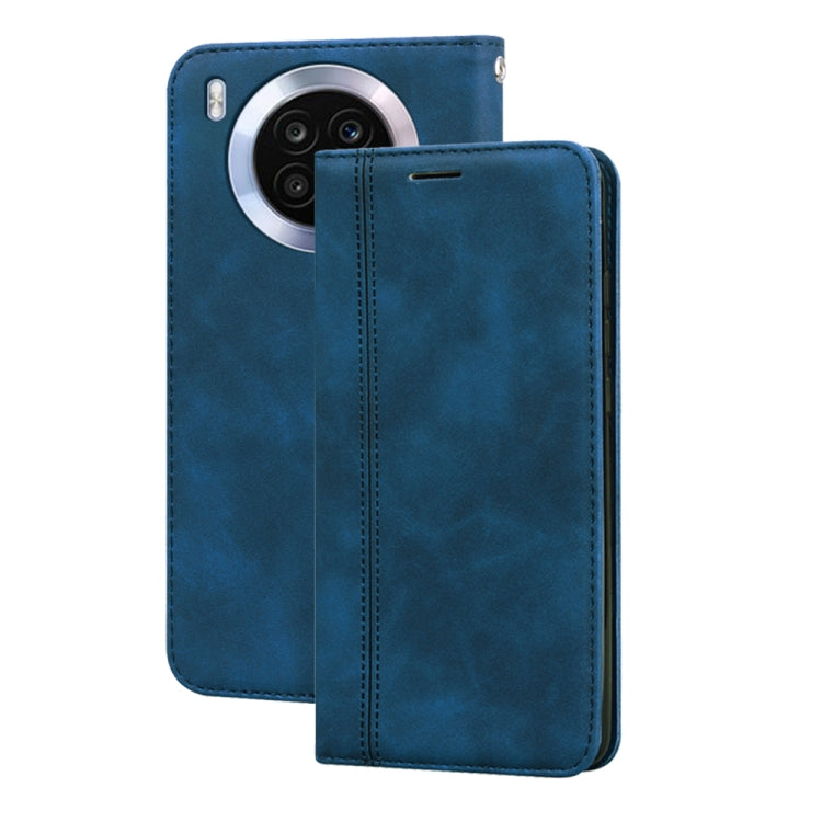 For Huawei nova 8i Frosted Business Magnetic Flip Leather Phone Case
