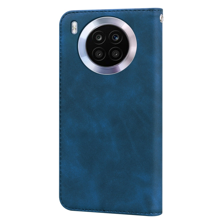 For Huawei nova 8i Frosted Business Magnetic Flip Leather Phone Case