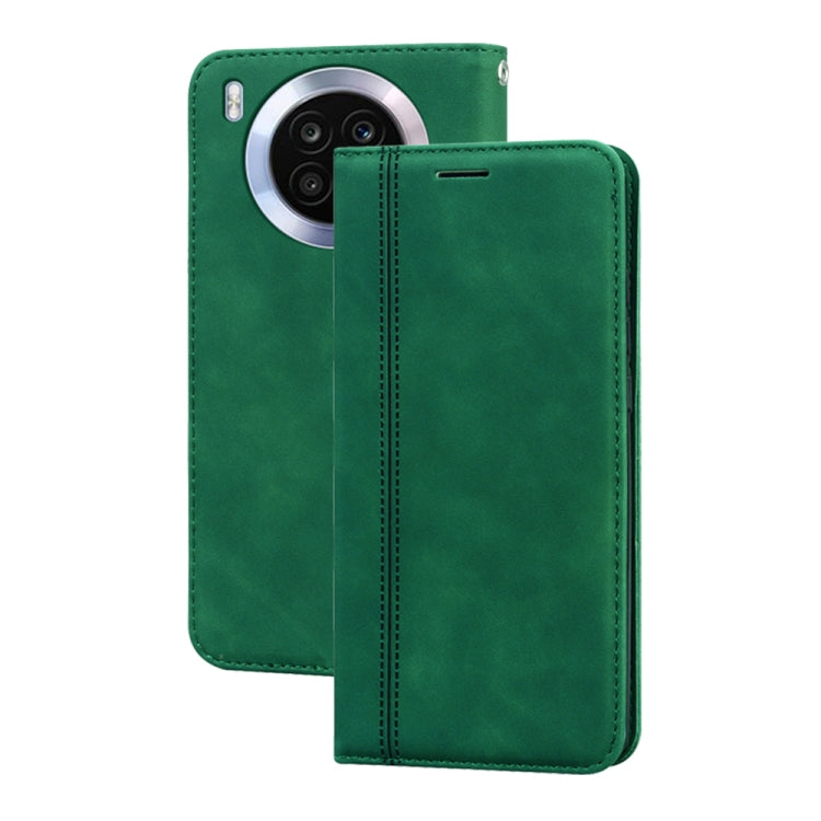 For Huawei nova 8i Frosted Business Magnetic Flip Leather Phone Case