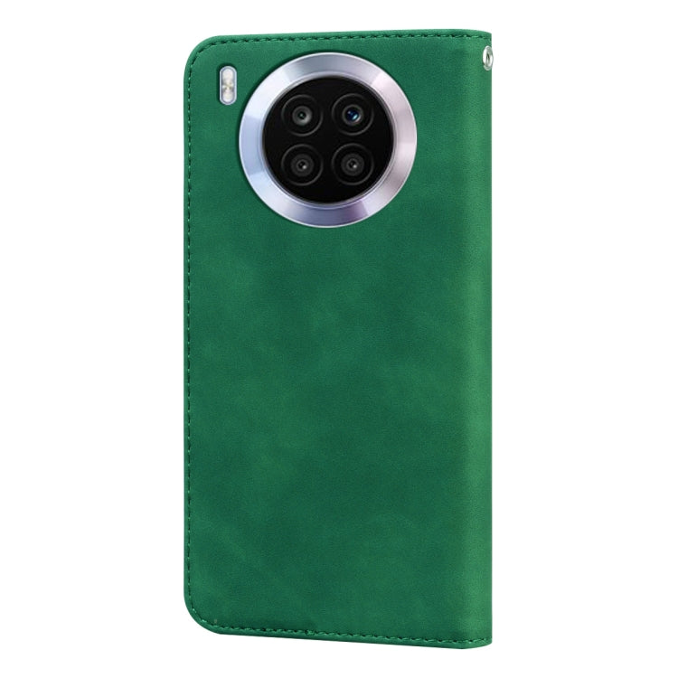 For Huawei nova 8i Frosted Business Magnetic Flip Leather Phone Case
