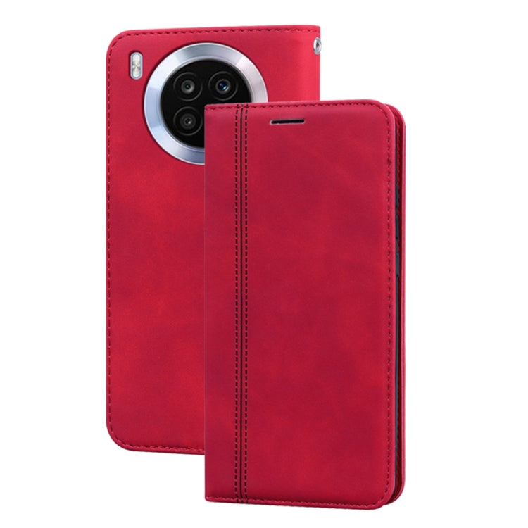 For Huawei nova 8i Frosted Business Magnetic Flip Leather Phone Case