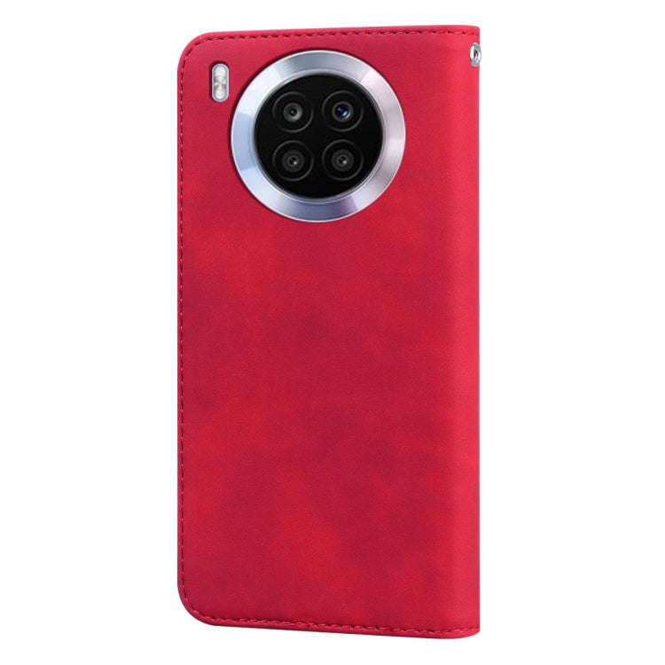 For Huawei nova 8i Frosted Business Magnetic Flip Leather Phone Case