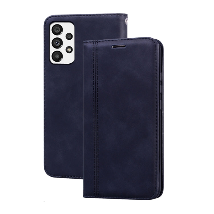 For Samsung Galaxy A13 4G Frosted Business Magnetic Flip Leather Phone Case