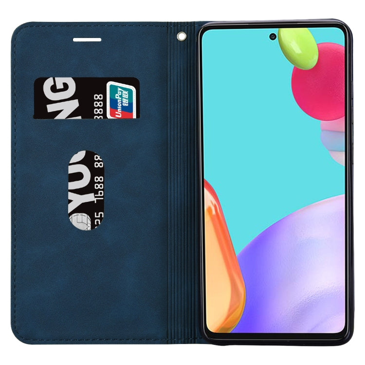 For Samsung Galaxy A13 4G Frosted Business Magnetic Flip Leather Phone Case