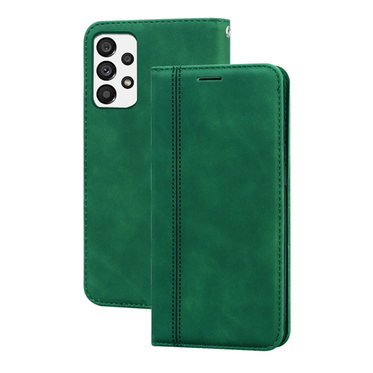 For Samsung Galaxy A13 4G Frosted Business Magnetic Flip Leather Phone Case