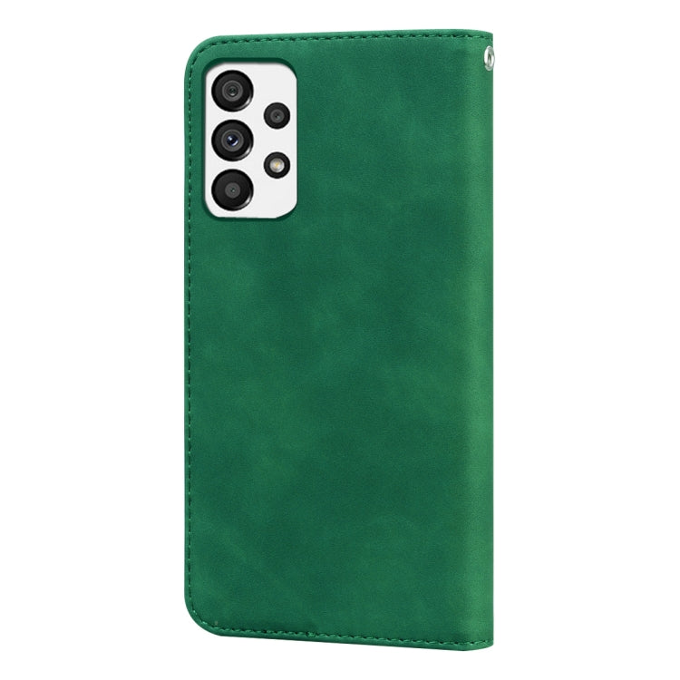 For Samsung Galaxy A13 4G Frosted Business Magnetic Flip Leather Phone Case