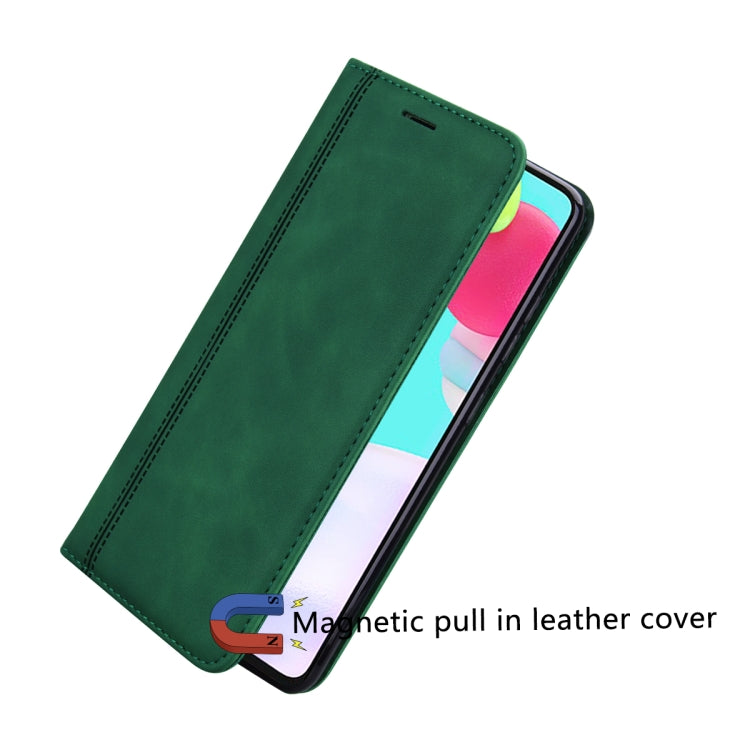 For Samsung Galaxy A13 4G Frosted Business Magnetic Flip Leather Phone Case