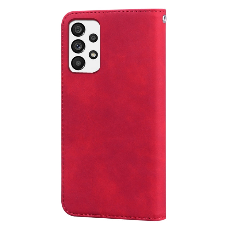 For Samsung Galaxy A13 4G Frosted Business Magnetic Flip Leather Phone Case