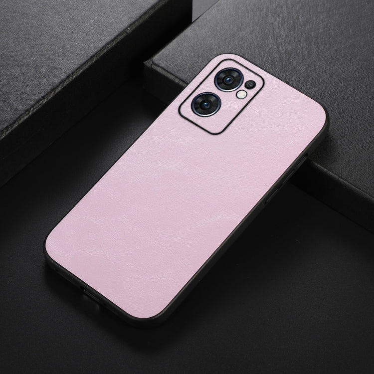 For OPPO Reno7 5G International Version / Find X5 Lite Cowhide Texture PU Phone Case