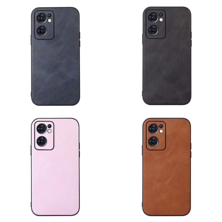 For OPPO Reno7 5G International Version / Find X5 Lite Cowhide Texture PU Phone Case