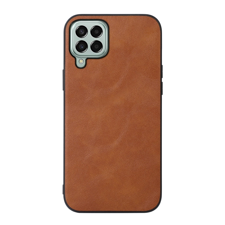 For Samsung Galaxy M33 5G Cowhide Texture PU Phone Case