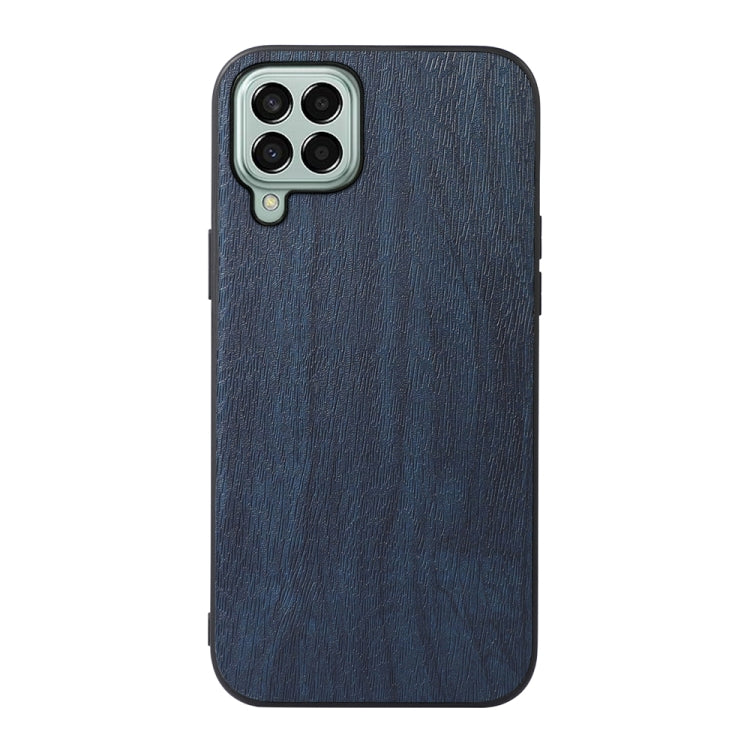 For Samsung Galaxy M33 5G Wood Texture PU Phone Case