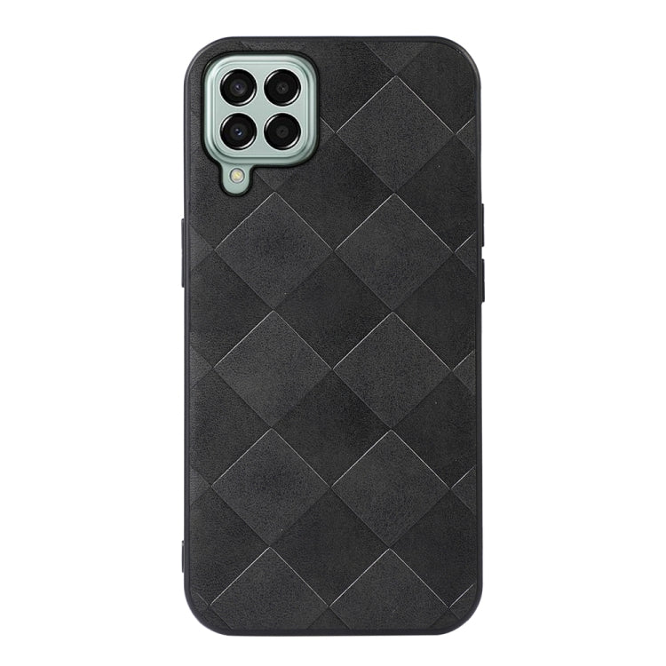 For Samsung Galaxy M33 5G Weave Plaid PU Phone Case