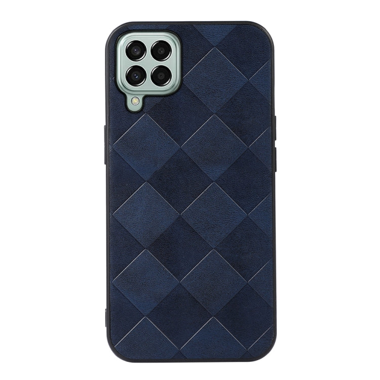 For Samsung Galaxy M33 5G Weave Plaid PU Phone Case