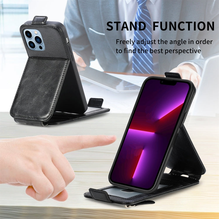 For iPhone 13 Pro Zipper Wallet Vertical Flip Leather Phone Case