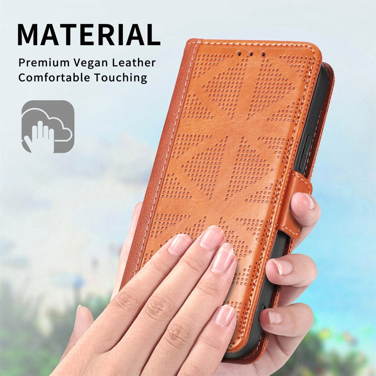 For iPhone XR Grid Leather Flip Phone Case