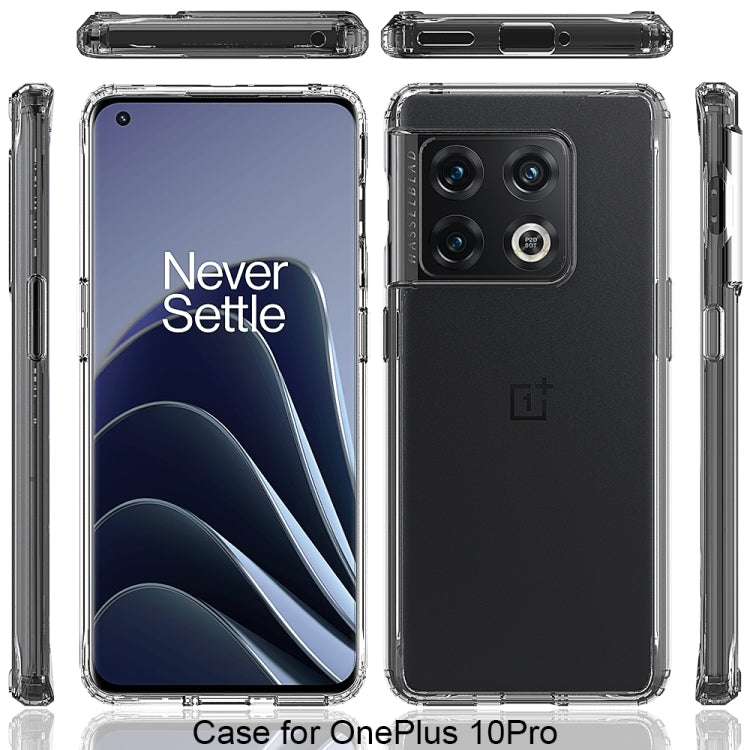 For OnePlus 10 Pro Shockproof Scratchproof TPU + Acrylic Protective Case(Transparent)