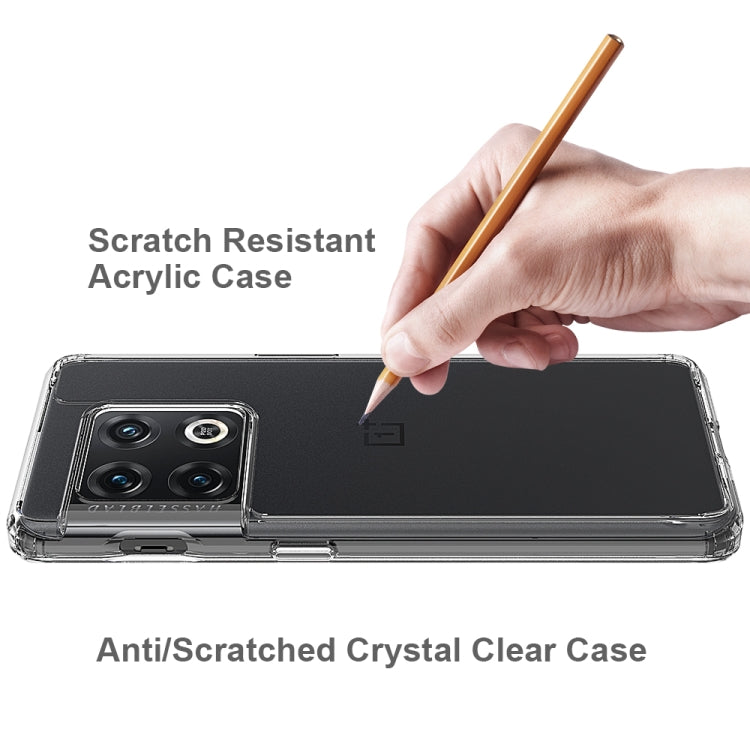 For OnePlus 10 Pro Shockproof Scratchproof TPU + Acrylic Protective Case(Transparent)