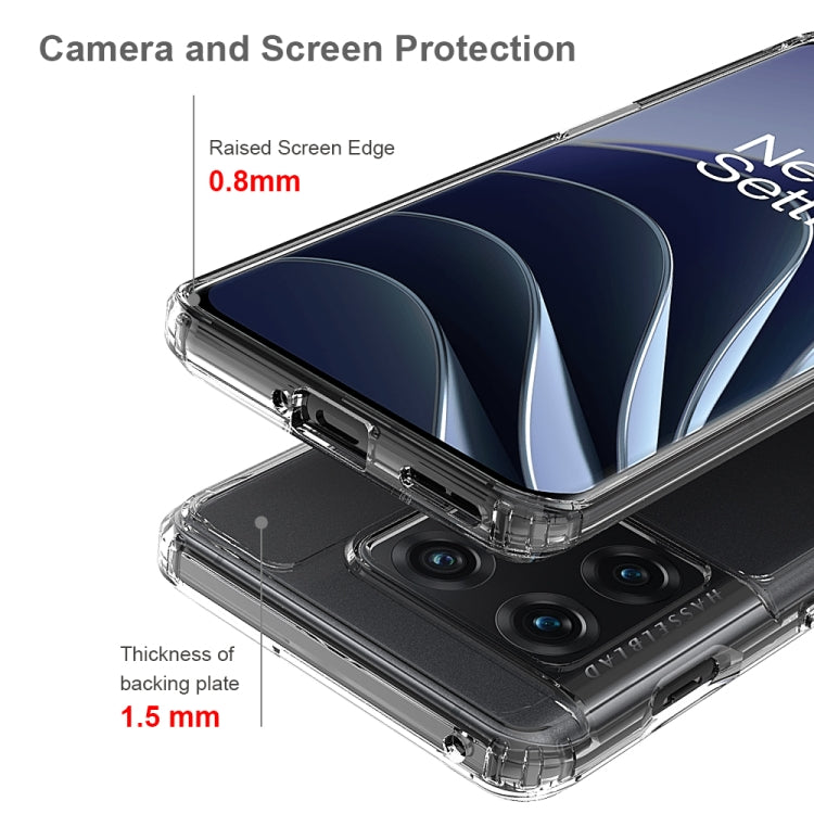 For OnePlus 10 Pro Shockproof Scratchproof TPU + Acrylic Protective Case(Transparent)