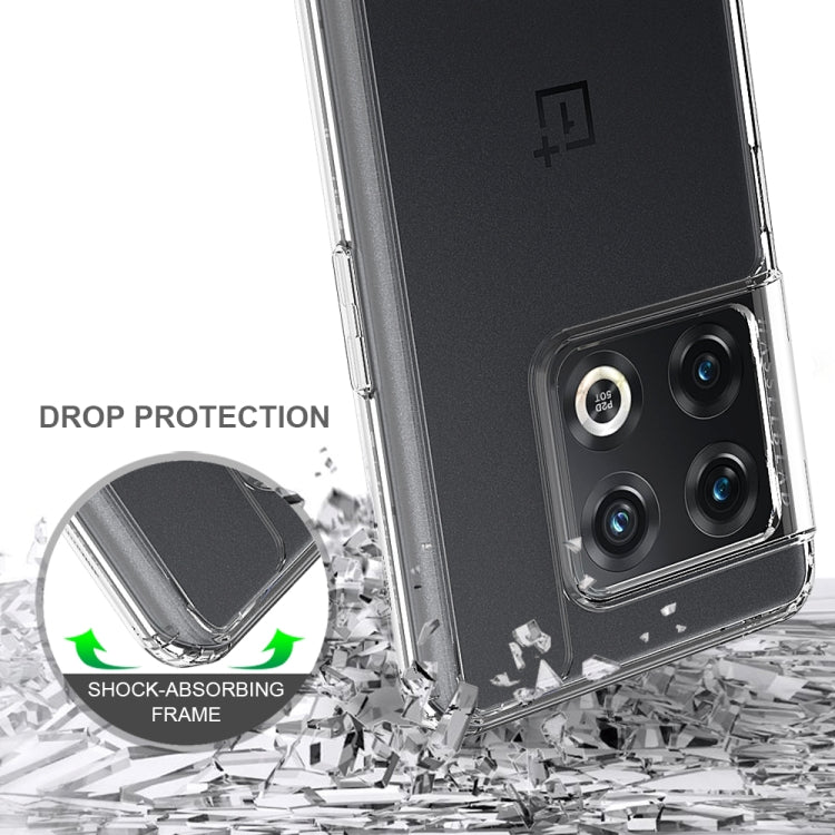 For OnePlus 10 Pro Shockproof Scratchproof TPU + Acrylic Protective Case(Transparent)