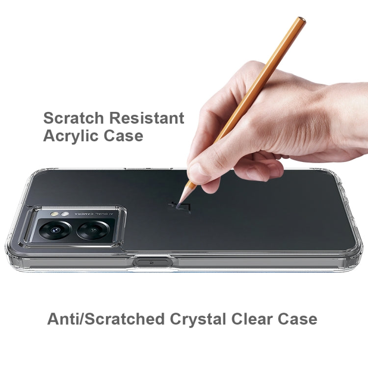 For OnePlus Nord N300 Shockproof Scratchproof Acrylic TPU Phone Case (Transparent)