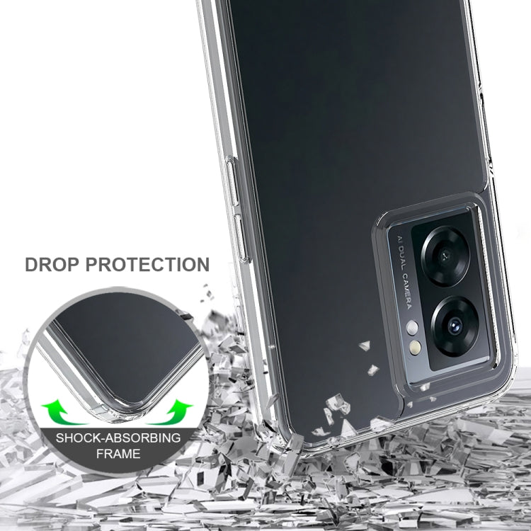 For OnePlus Nord N300 Shockproof Scratchproof Acrylic TPU Phone Case (Transparent)