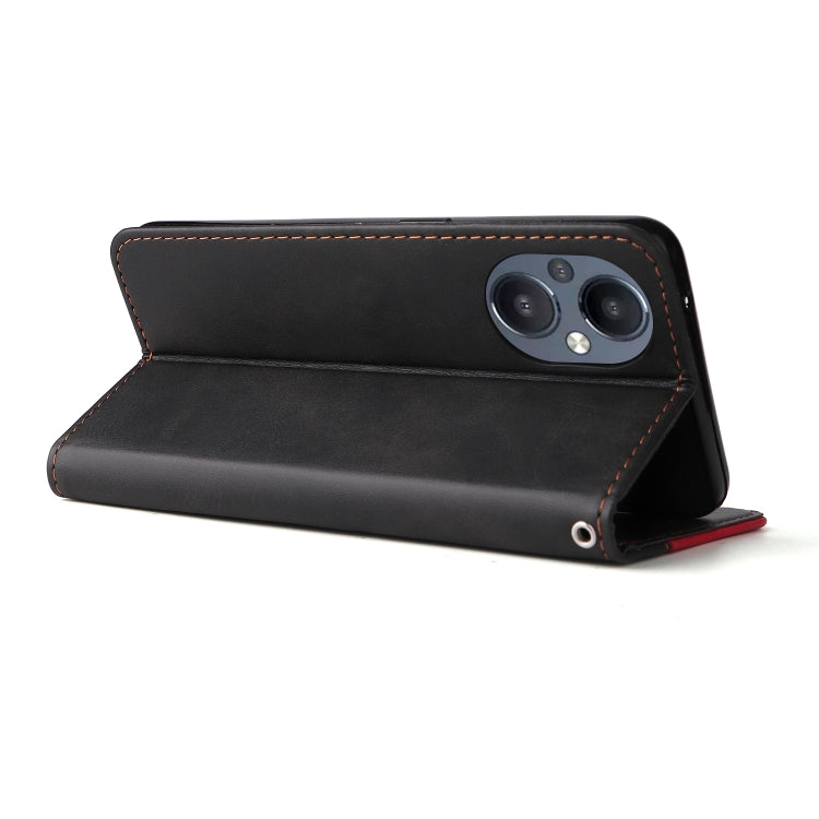 For OPPO Reno7 Z 5G / A96 5G Stitching-Color Flip Leather Phone Case