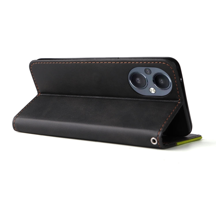 For OPPO Reno7 Z 5G / A96 5G Stitching-Color Flip Leather Phone Case