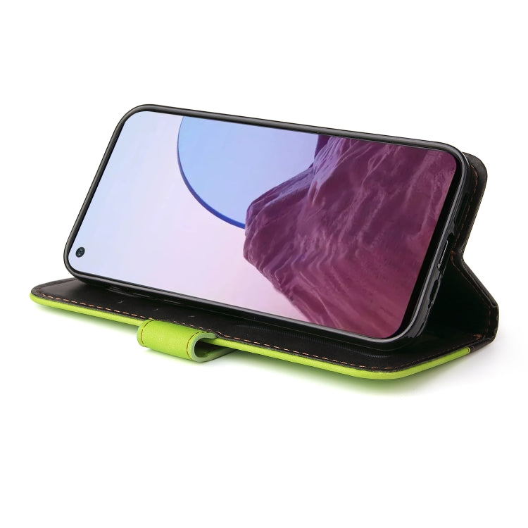 For OPPO Reno7 Z 5G / A96 5G Stitching-Color Flip Leather Phone Case