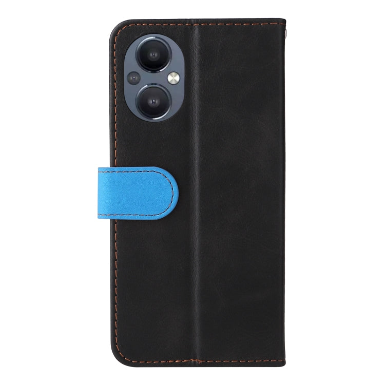 For OPPO Reno7 Z 5G / A96 5G Stitching-Color Flip Leather Phone Case