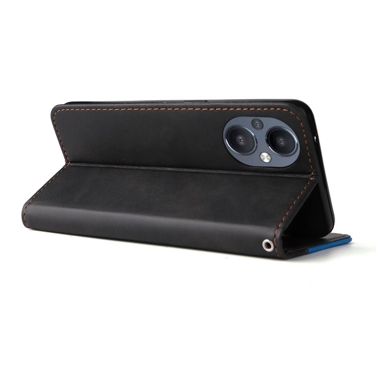 For OPPO Reno7 Z 5G / A96 5G Stitching-Color Flip Leather Phone Case