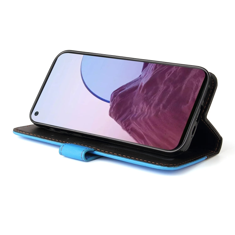 For OPPO Reno7 Z 5G / A96 5G Stitching-Color Flip Leather Phone Case