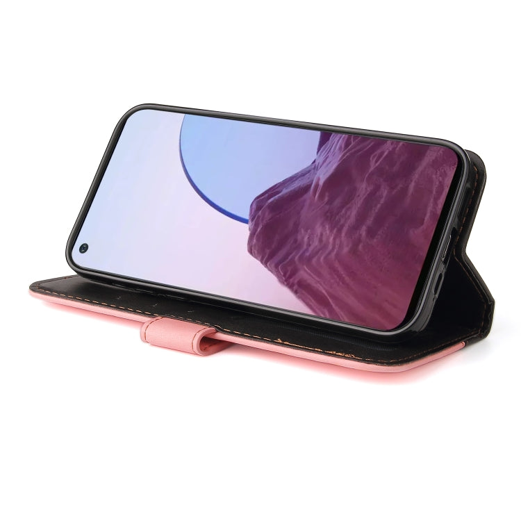 For OPPO Reno7 Z 5G / A96 5G Stitching-Color Flip Leather Phone Case