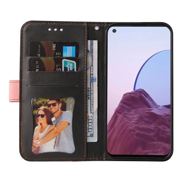 For OPPO Reno7 Z 5G / A96 5G Stitching-Color Flip Leather Phone Case