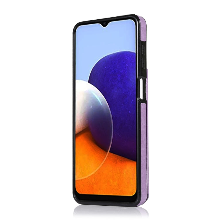 For Samsung Galaxy A22 Double Buckle Mandala PU+TPU Phone Case