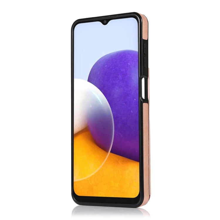 For Samsung Galaxy A22 Double Buckle Mandala PU+TPU Phone Case