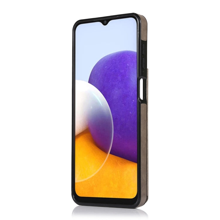 For Samsung Galaxy A22 Double Buckle Mandala PU+TPU Phone Case