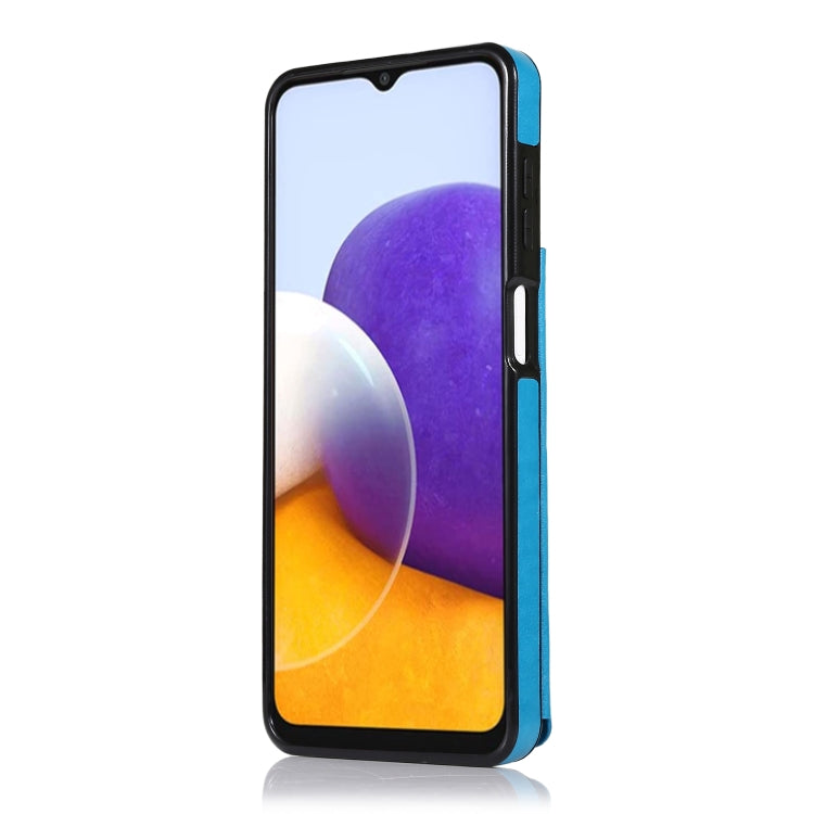 For Samsung Galaxy A22 Double Buckle Mandala PU+TPU Phone Case