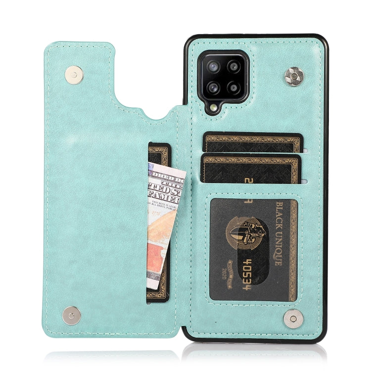 For Samsung Galaxy A42 5G Double Buckle Mandala PU+TPU Phone Case